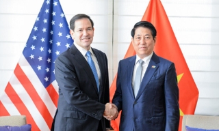 Chủ tịch nước Lương Cường tiếp Ngoại trưởng Hoa Kỳ Marco Rubio